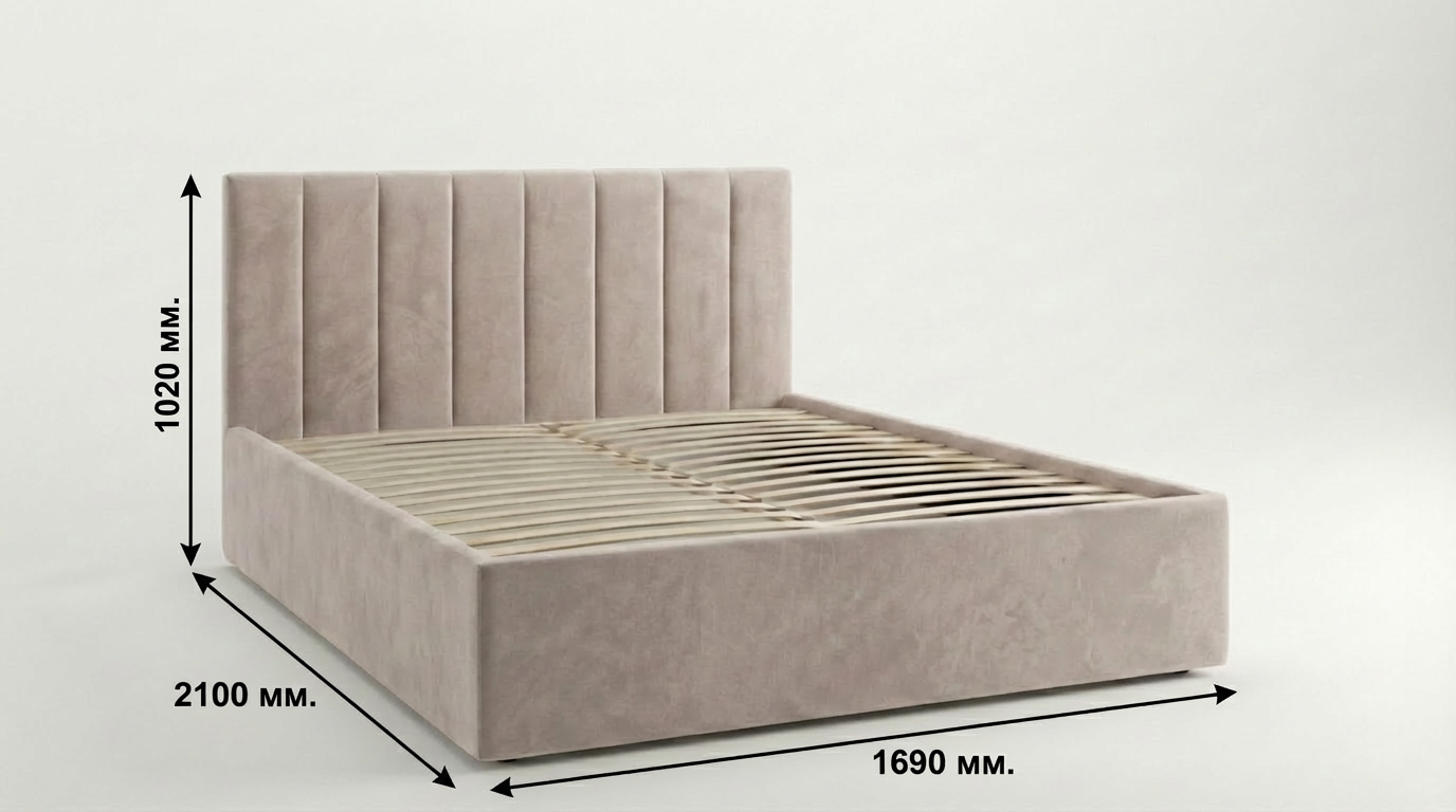 Двуспальные кровати - изображение №3 "Кровать Агата 160х200"  на www.Angstrem-mebel.ru