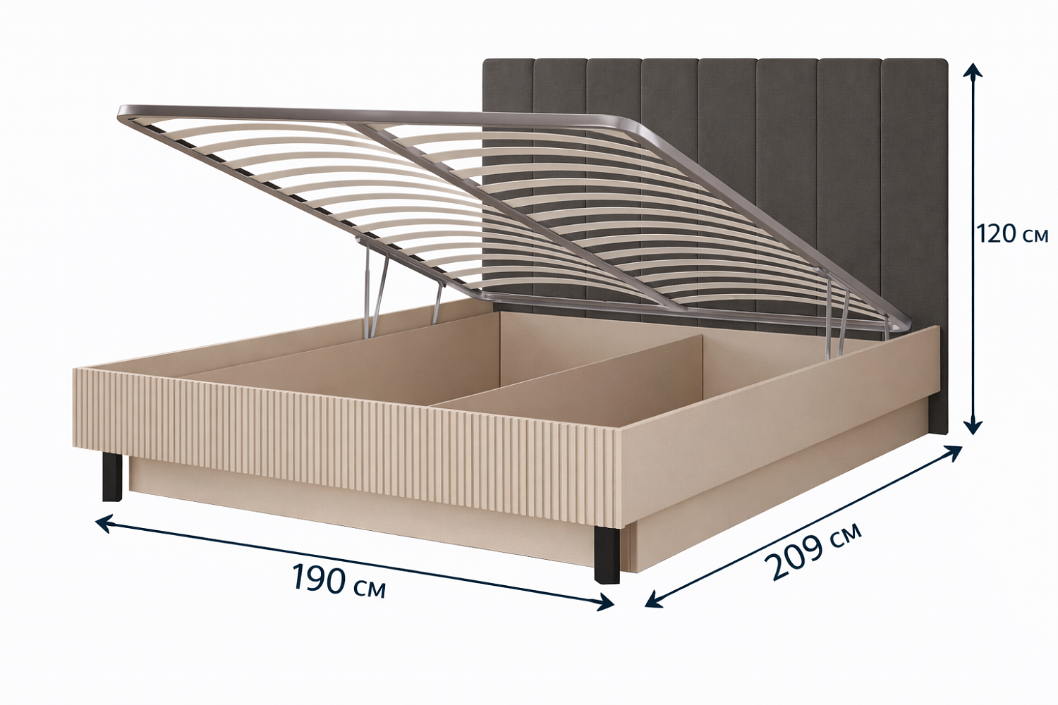 Двуспальные кровати - изображение №3 "Кровать Хилтон"  на www.Angstrem-mebel.ru